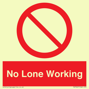 No Lone Working
